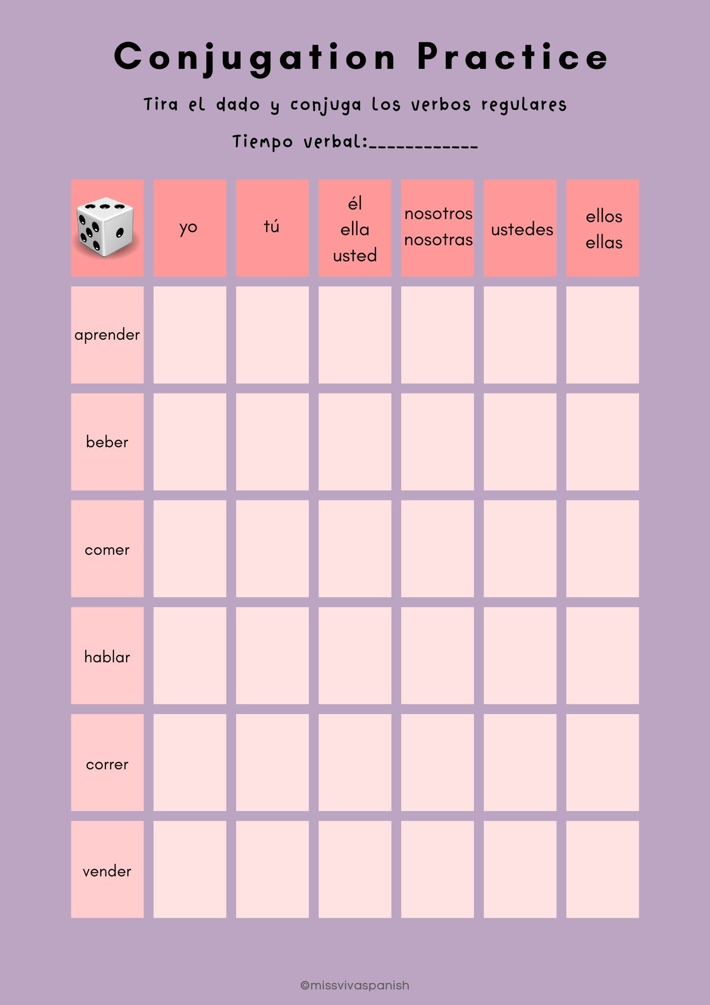 conjugation practice in spanish 