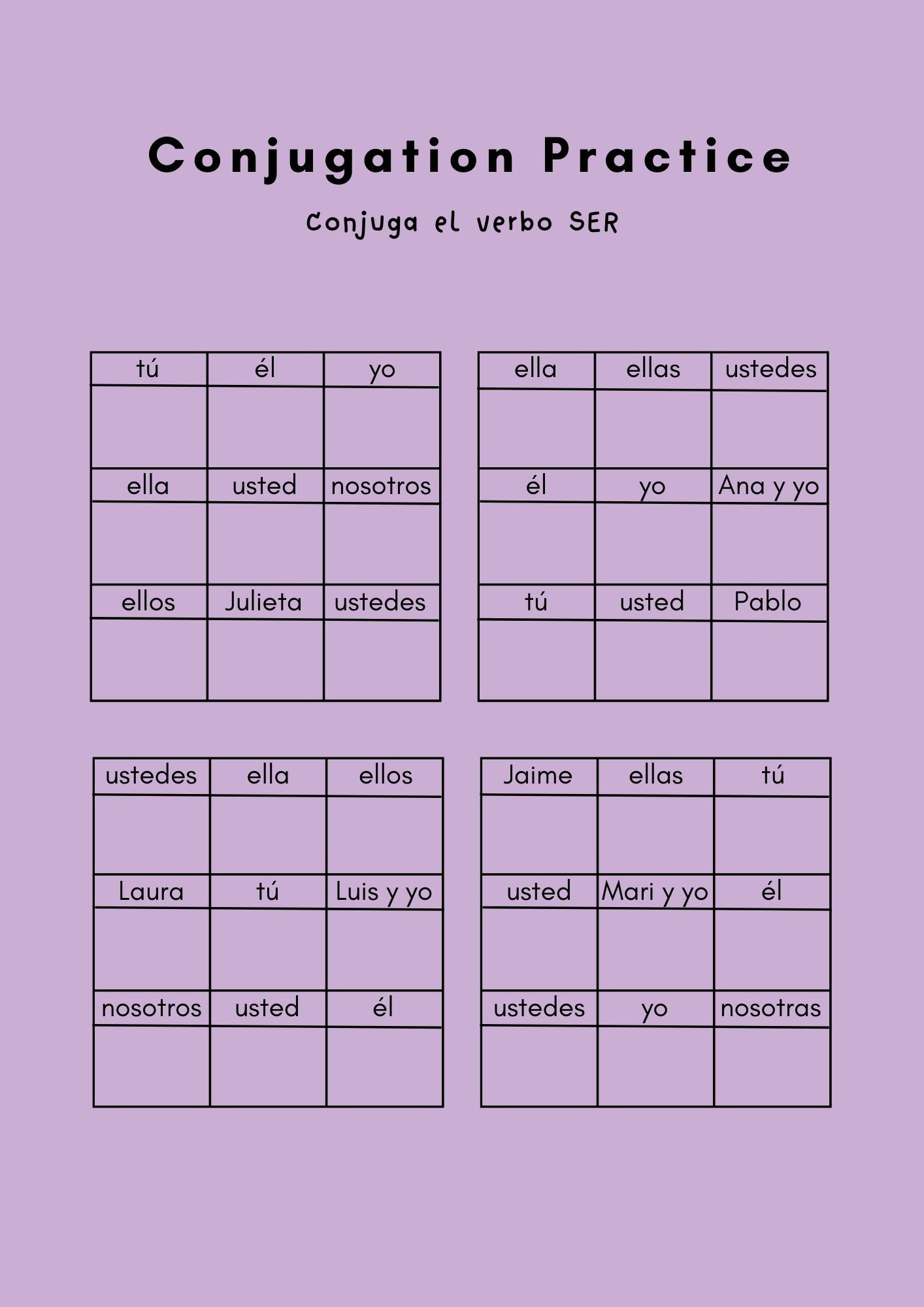 conjugate verbs in spanish 